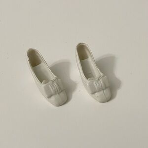 Vintage Barbie White High Heels Shoes Doll Accessories Hong Kong